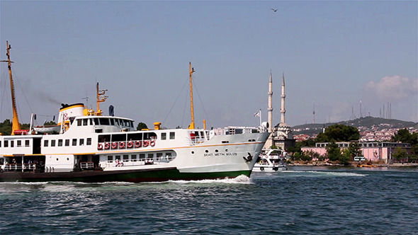 Istanbul Bosphorus and Ship