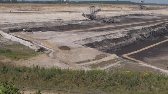 Hambach opencast lignite mine in the Rhenish lignite mining area near Düren