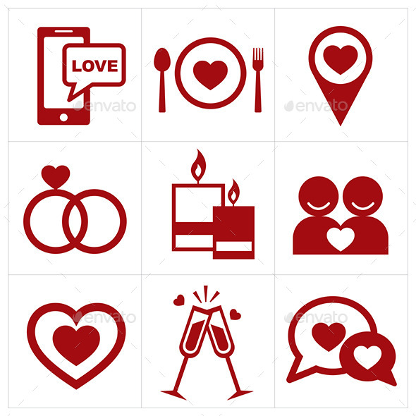 Valentines Icon Set