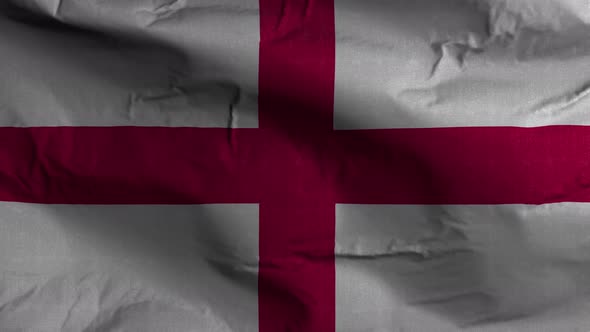 England Flag Textured Waving Background 4K