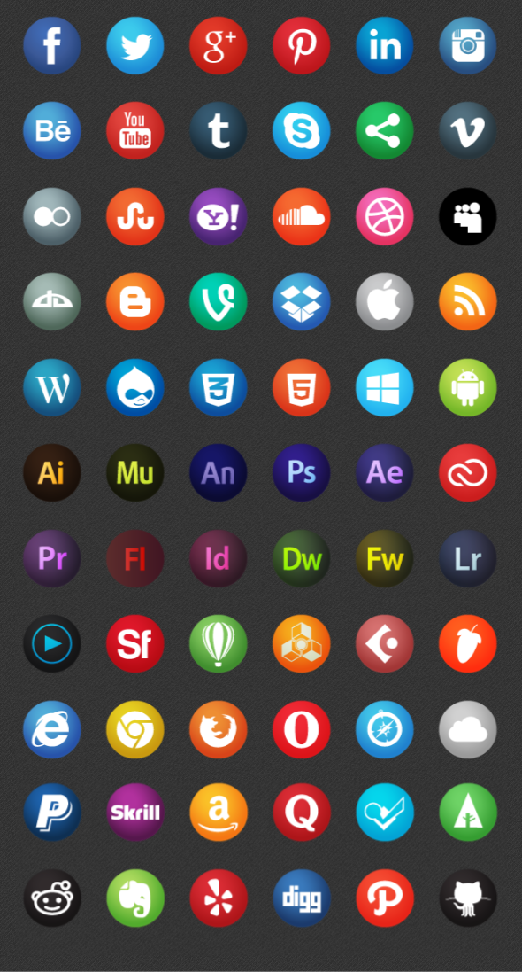 Animated Social Media Icon Collection 2014 V1