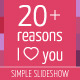 24 Love reasons Slideshow - VideoHive Item for Sale