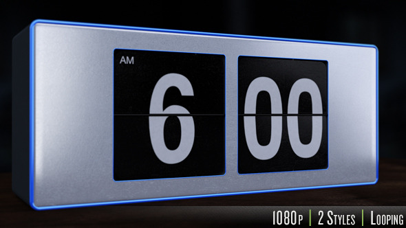 6 A.M. Flip Alarm Clock