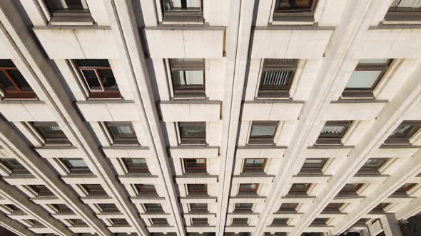 Urban Architecture Many Windows of a Building