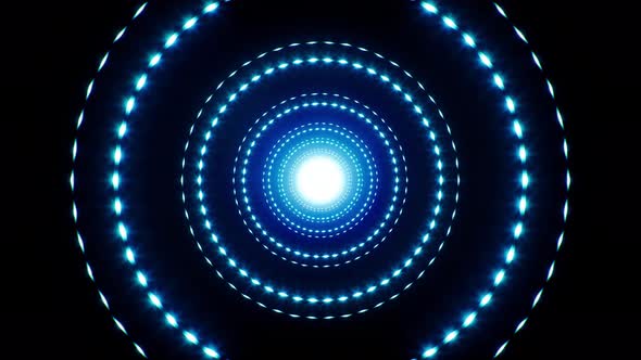 Blue Light Glitter Circle 4K Loop 02