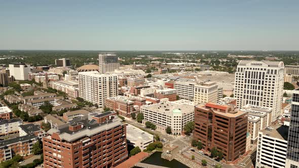 Aerial Video City Off Norfolk Va Circa 2022