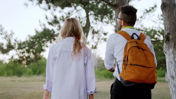 Two Students Multiracial After the College Course