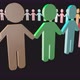 Human Chain 3d background - VideoHive Item for Sale