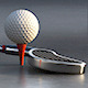 Golf Club & Ball - 3DOcean Item for Sale