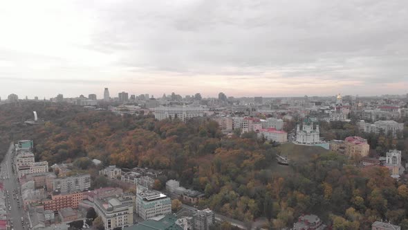 Kyiv, Ukraine. City View. Aerial Landscape