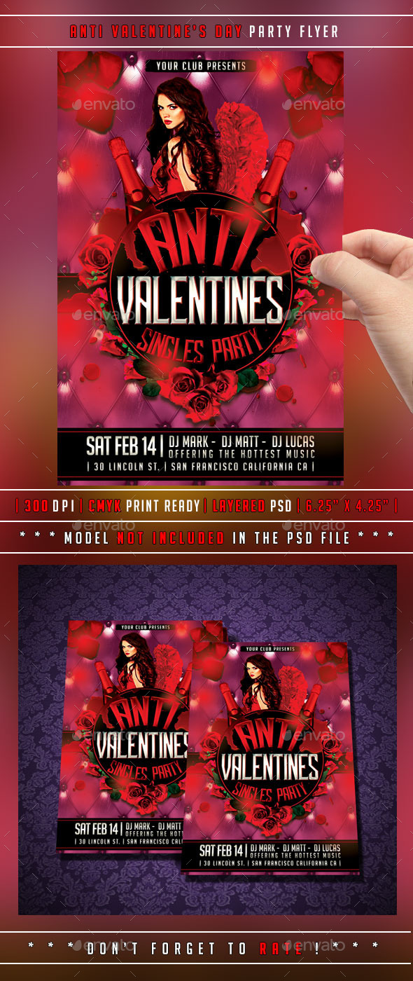 Anti Valentines Day Flyer