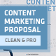 Clean Content Marketing Proposal - GraphicRiver Item for Sale