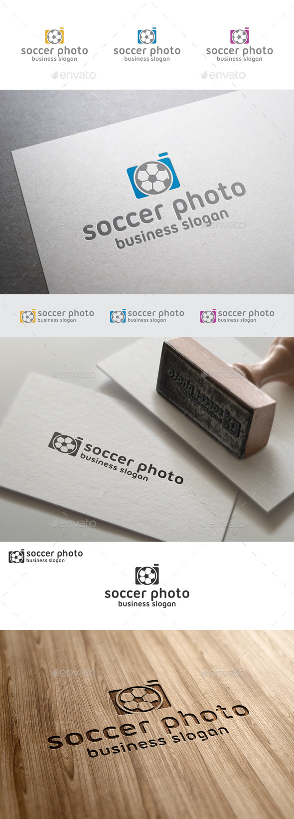 Soccer / Football  Photo Logo Template