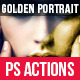 Golden Glossy Portrait Photoshop Actions - GraphicRiver Item for Sale