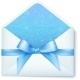 Paper Envelope with Blue Bow - GraphicRiver Item for Sale