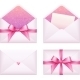 Pink Envelope with Ribbon Set - GraphicRiver Item for Sale