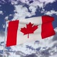 Canada Flag With Sky 4k - VideoHive Item for Sale