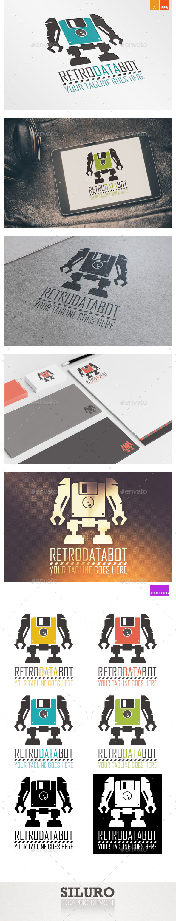 Retro Data Bot Logo