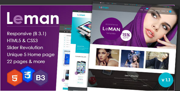 Leman - Responsive E-Commerce Template
