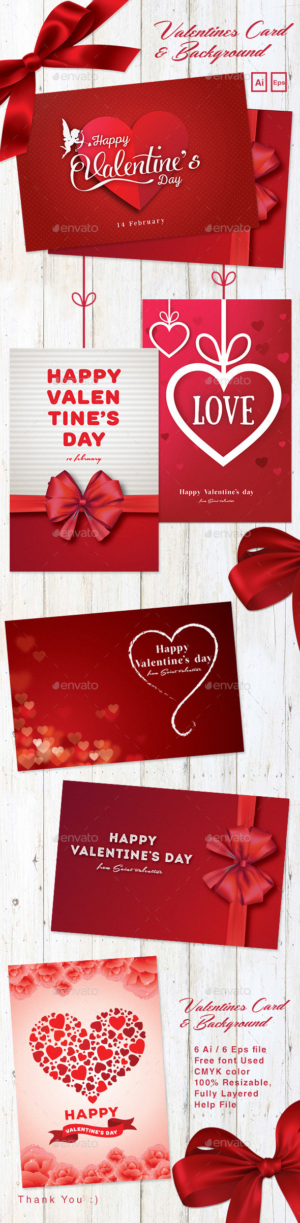 Valentines Card & Background