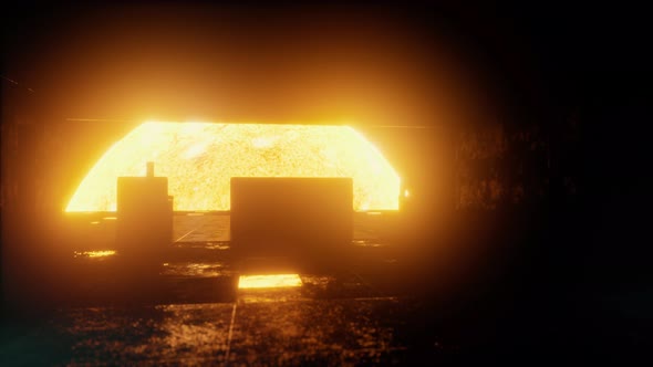 Interior of Spaceship Near Big Solar Star alt