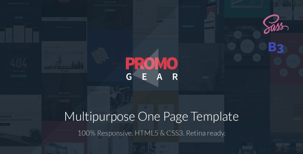 PromoGear — Multipurpose OnePage Template