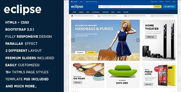Eclipse - Responsive Multipurpose HTML5 Template
