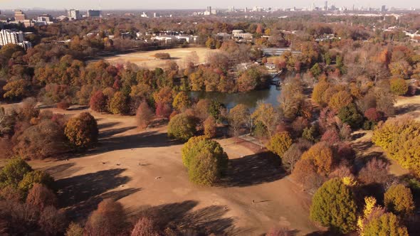 Atlanta Ga Piedmont Park Aerial Drone Footage