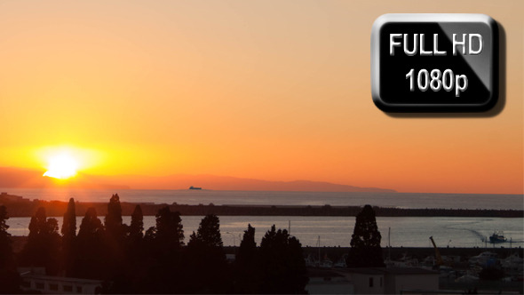 Sunset With Fishing Boat