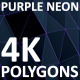4K Purple Neon Polygons - VideoHive Item for Sale