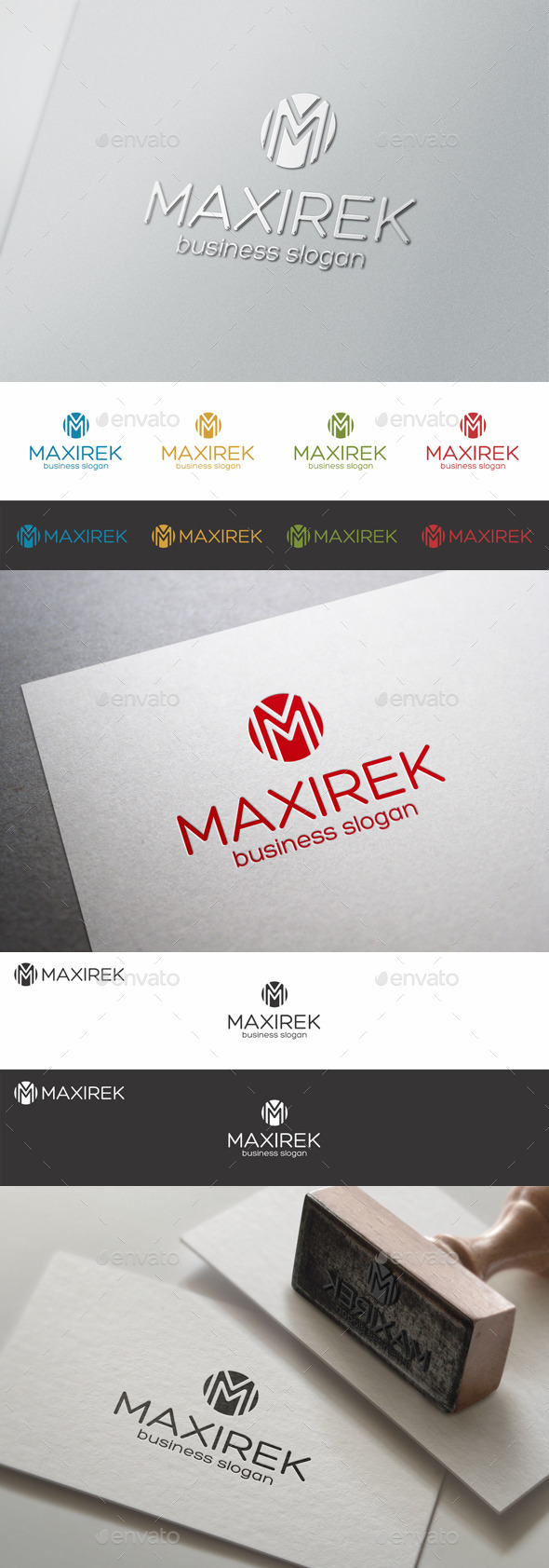M Letter Logo Shape - Maxirek