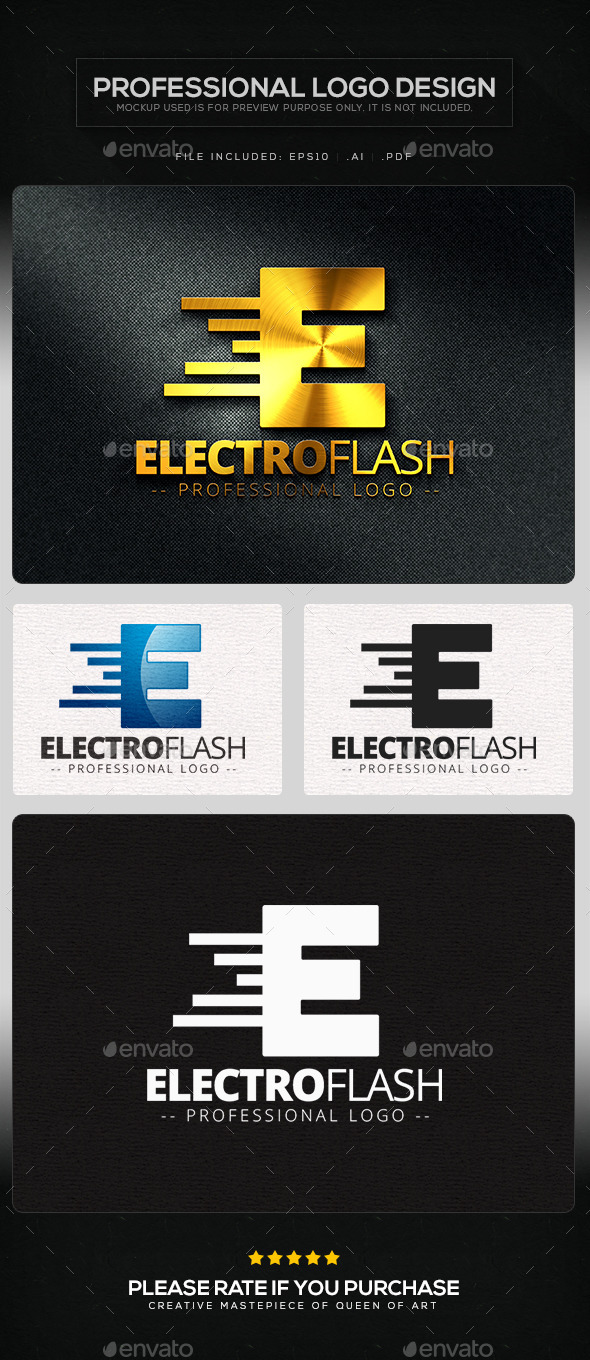 Electro Flash Logo Template