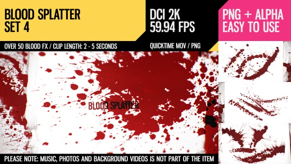 Blood Splatter (HD Set 4) alt