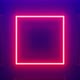 Abstract seamless loop of 3D render neon square. - VideoHive Item for Sale