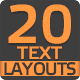 20 Text Layouts - VideoHive Item for Sale
