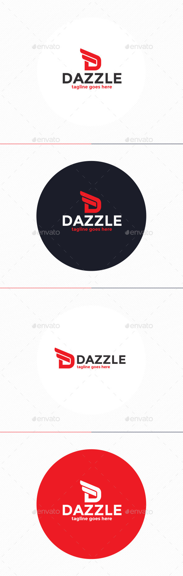 Dazzle Logo • Letter D