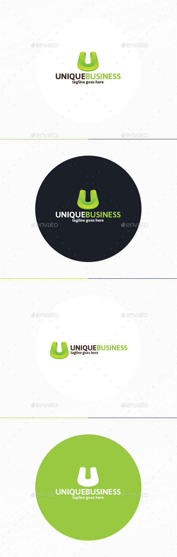 Unique Business Logo • Letter U