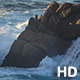 Wave Crashes on Large Ocean Rock - VideoHive Item for Sale