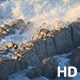 Waves Wash over Ocean Rocks near Monterey - VideoHive Item for Sale