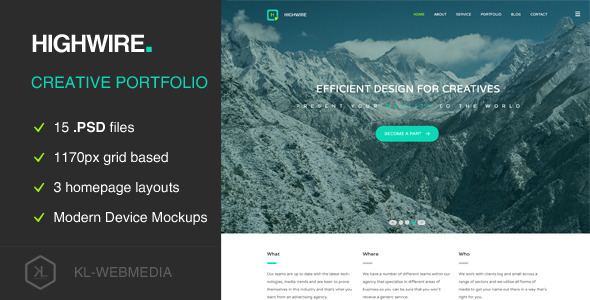 Highwire - PSD Template