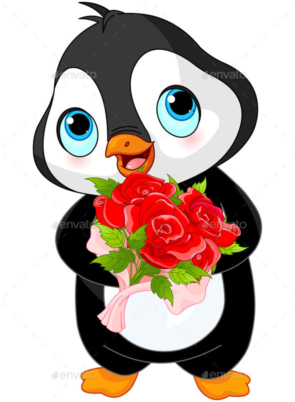 Valentine Day Penguin