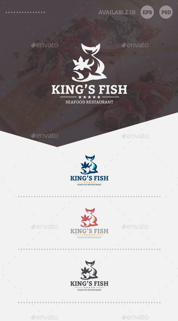King's Fish Logo Template