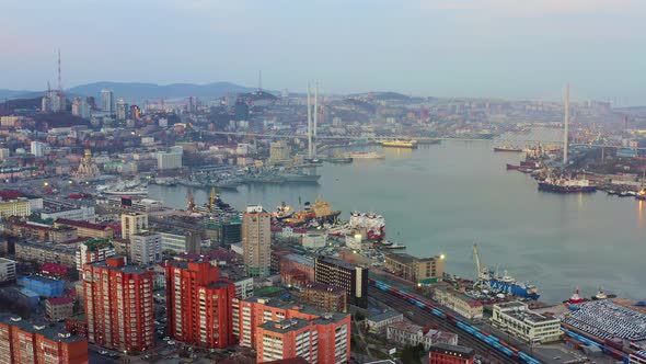 Marine Facade of the City of Vladivostok