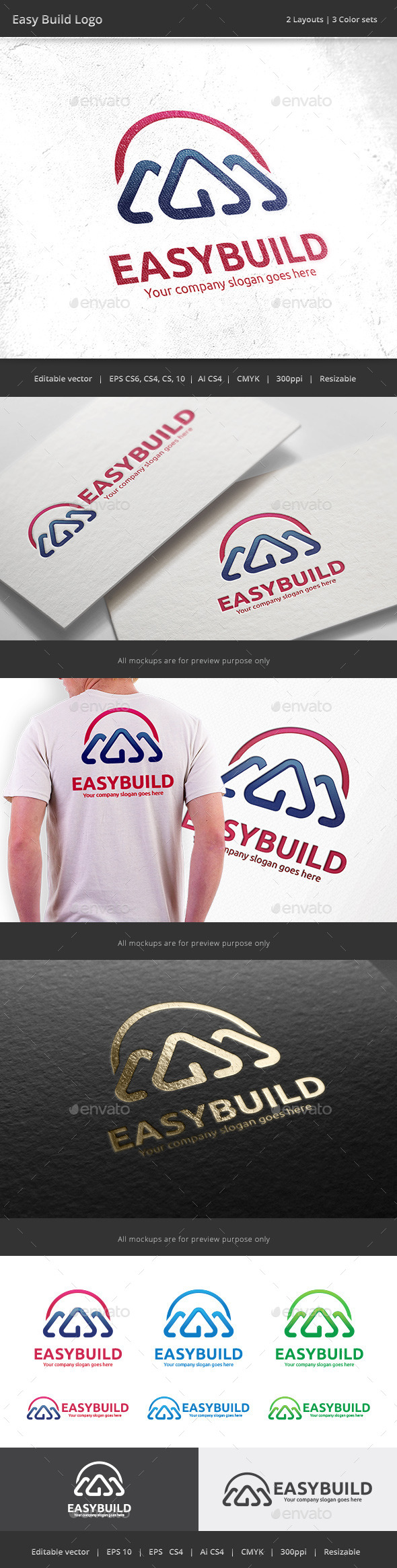 Easy Build House Logo
