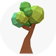 Trees in low poly style - GraphicRiver Item for Sale