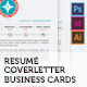 Resume x Coverletter x Business cards - GraphicRiver Item for Sale