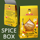 Spice or Herbs Box with Die Cut Shape - GraphicRiver Item for Sale