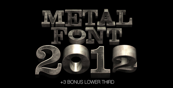 Metal Font 2012