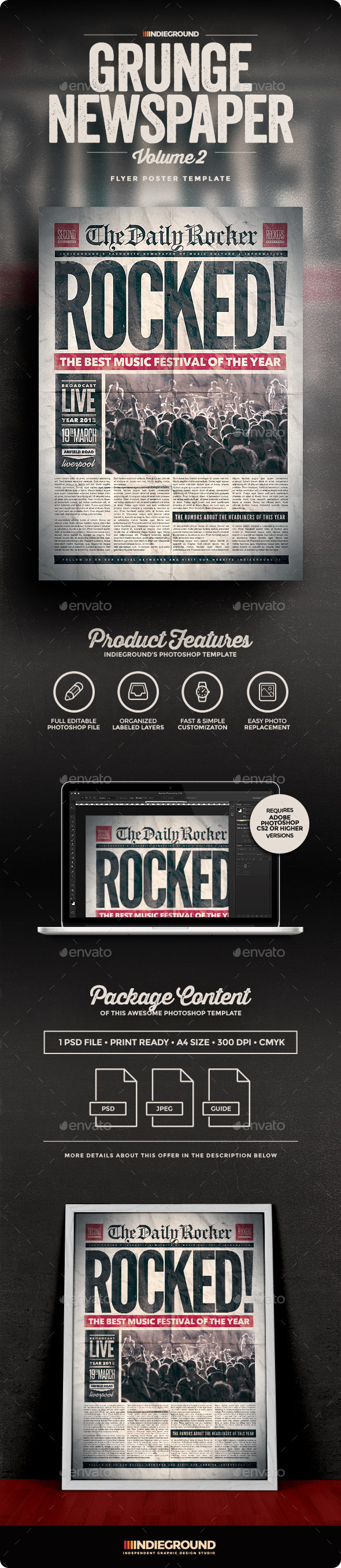 Download Newspaper Graphics Designs Templates From Graphicriver PSD Mockup Templates