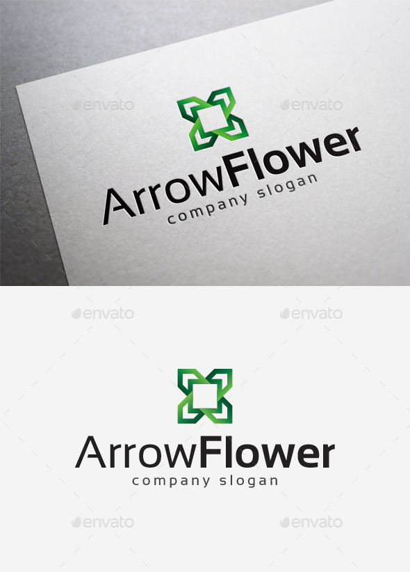 Arrow Flower Logo